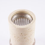 Homez oud burner set travertine collection 9.5*9.5*16.5cm image number 4