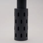 Homez Ramora Collection Lantern, Black, 12*11*47 Cm image number 2