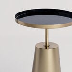 Homez steel side table, gold and black 40*40*50cm image number 2