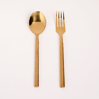 La Mesa gold stainless steel cutlery set 20 pc