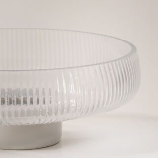 La Mesa glass bowl with marble base 20.5*9.5cm