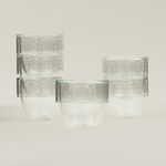 Dallaty glass coffee cup set 6pcs image number 4