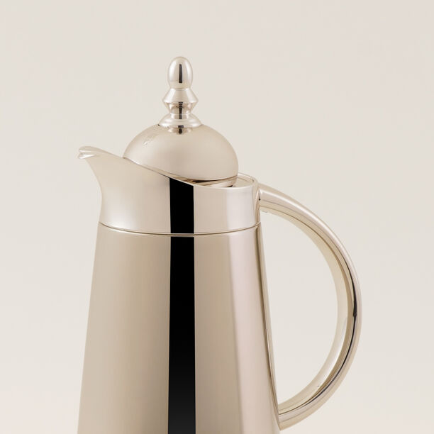 دلتي طقم دلة ستيل فضي 1 لتر + 1 لتر image number 3