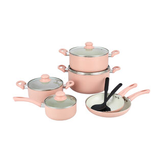  12 Pcs Ceramic Cookware Set