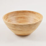 Alberto bamboo salad bowl 28*28*12cm, brown image number 0