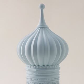 Homez Dome Shaped Ceramic Ramadan Decorative Piece, Blue 14.5*14.5*30Cm