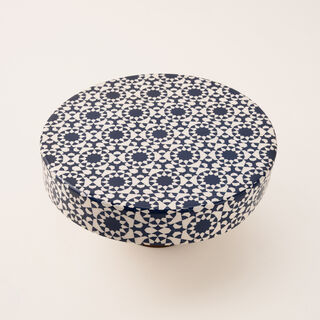 Bahja multi color wood cake stand 30*30*15 cm