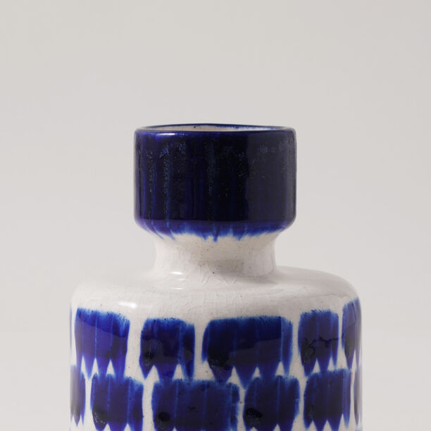 Homez Ceramic Blue And White Vase 11.8*11.8*15.5Cm image number 3