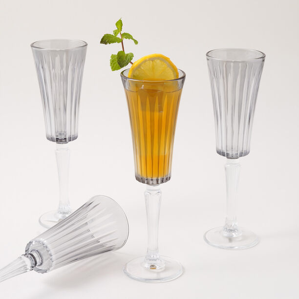 لا ميسا طقم أكواب عصير زجاج 4 قطع 180 مل، أخضر image number 3