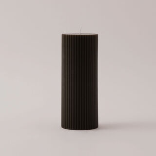 Homez soya wax simple candle, brown 7*7*15cm