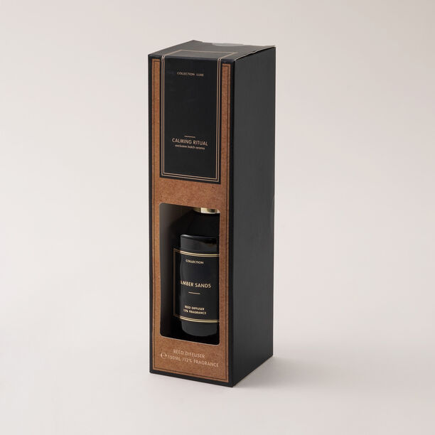 معطر زجاجي بعطر العود 150 مل بني image number 0