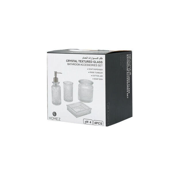 4 Pcs Crystal Bath Set image number 1