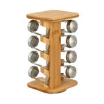 8 Bottles Bamboo Spice Stand image number 1