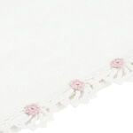 Crochet Border Bath Towel 100% Cotton 70*140 cm White image number 2