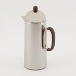 دلتي طقم دلة قطعتين ستانلس ستيل شامبين لامع مع خشب بسعة 1 لتر لكل قطعة image number 1