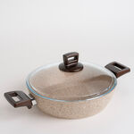 Alberto 7 piece granite cookware set cream colour image number 4