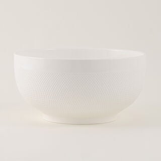 وعاء خلط سيراميك البرتو نقش أبيض سعة 5.2 لتر