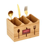 Bamboo Utensils Holder image number 1