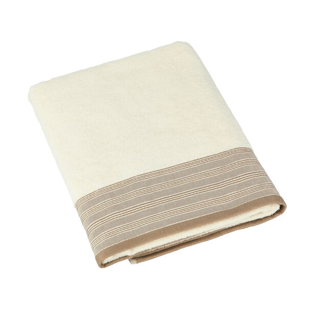 Striped Border Terry Bath Towel 90*150 Cm image number 0