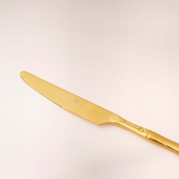 La Mesa gold bamboo pattern stainless steel cutlery set 20 pc image number 5