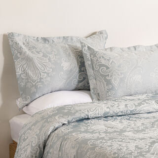 Boutique blanche 3pcs super king jacquard comforter set, in grey 250*260cm