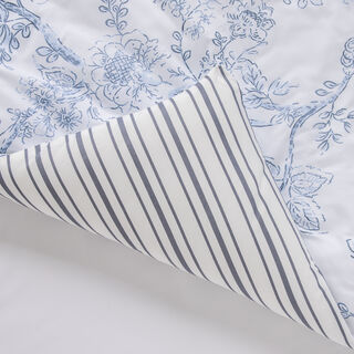 Boutique Blanche Ice Toile 6 Piece Microfiber Comforter Set, Super King/King, 260 x 240 cm