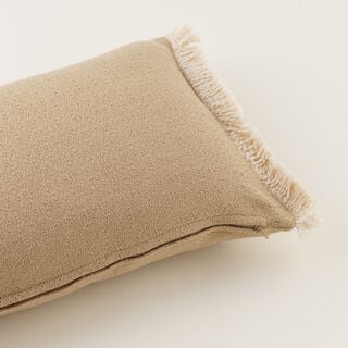 Homez Beige Light Edge Rectangular Cushion Cover, 30*45Cm