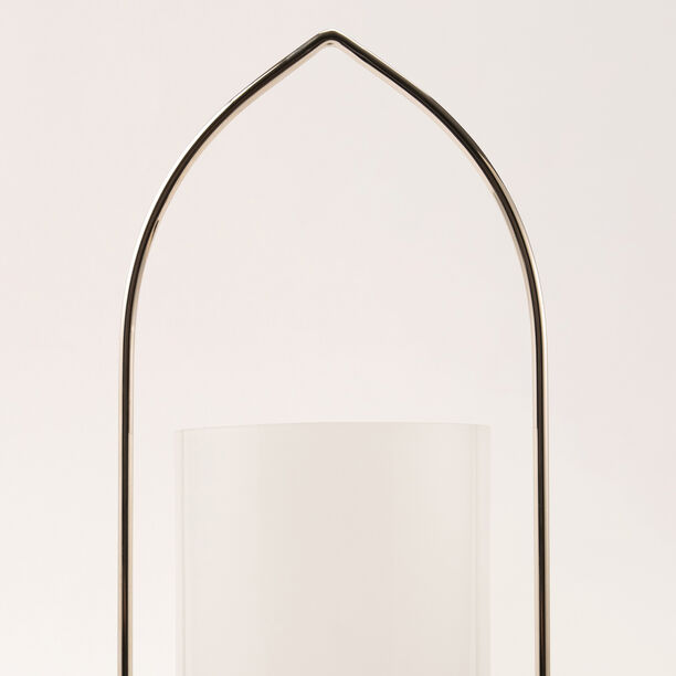 Homez handcrafted wooden lantern 15*15*37 cm image number 0