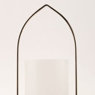 Homez handcrafted wooden lantern 15*15*37 cm