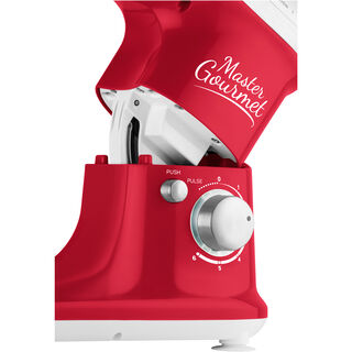Sencor red stainless steel stand mixer 600W, 4L