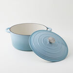 Alberto enameled cast iron dutch oven 6L, blue image number 2