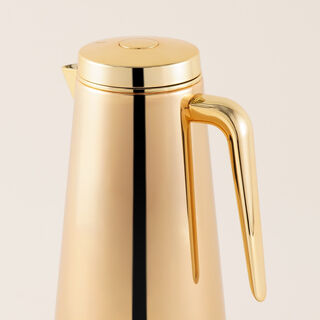 Dallaty Set of 2 Steel Thermos gold, 1.0L and 1.3L