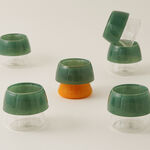 Dallaty 6pcs arabic coffee cup set, green image number 0