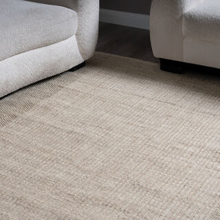 Hand woven rug size 230*160 cm beige