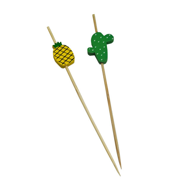 Alberto 20Pcs Bamboo Cocktail Picks Fruit image number 0