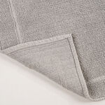 Boutique Blanche Grey Loop Jacquard 100% Cotton Bathmat, 60*90Cm image number 4
