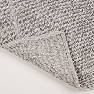 Boutique Blanche Grey Loop Jacquard 100% Cotton Bathmat, 60*90Cm