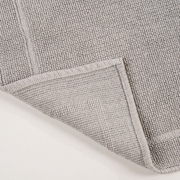 Boutique Blanche Grey Loop Jacquard 100% Cotton Bathmat, 60*90Cm image number 4