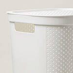 Cottage laundry hamper 58L, white image number 2