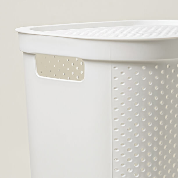 Cottage laundry hamper 58L, white image number 2