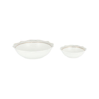 La Mesa grey bone porcelain dinner set 47 pcs