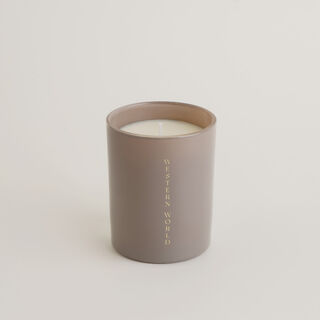 Homez black amber scented candle in jar 198g