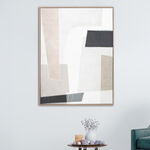 Homez square design canvas wall art in a wooden frame 76* 100*4.5cm image number 0