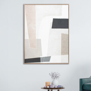 Homez square design canvas wall art in a wooden frame 76* 100*4.5cm