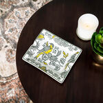Ashtray White And Bird Patten 19.5 *16.5 * 4 cm image number 0