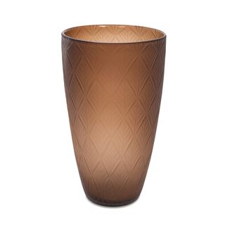 Glass Vase Brown 