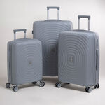Travel vision durable PP 3 pcs luggage set, silver image number 0