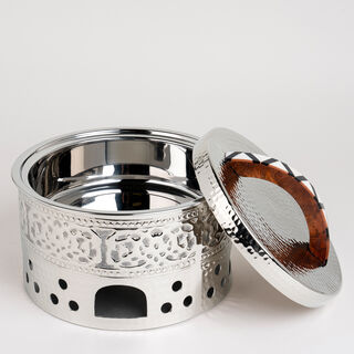 Food Warmer With Wood Knob