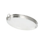 Oval hammered tray nickel plated 52.5*36*6.5 cm image number 3