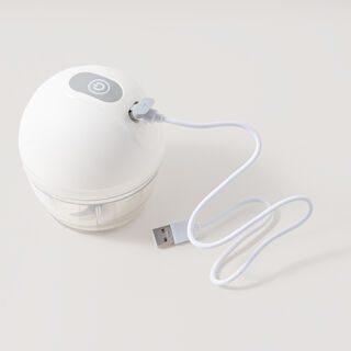 Alberto mini electric chopper 150ml, stainless steel, white